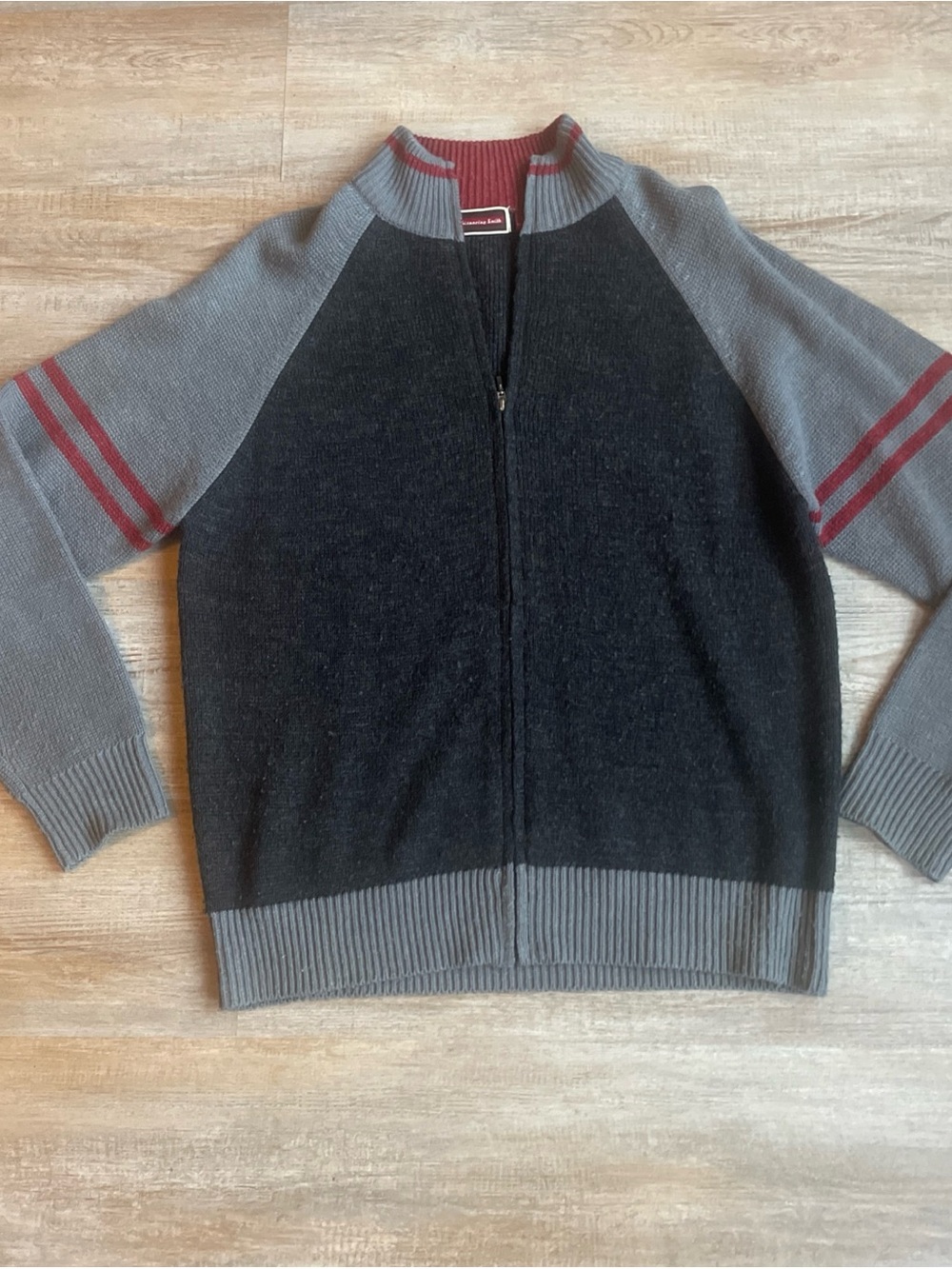Whispering Smith men’s zip up wall retro sweater size medium